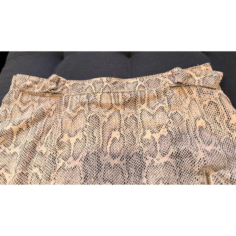 Sexy Free People Snake‎ Skin Skirt, Size 4